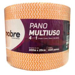 Pano Multiuso Slim - 20cm x 300m - Laranja - Nobre