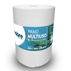 Pano Multiuso Slim - 28cm x 240m - Branco - Nobre