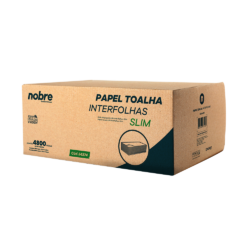 Papel Toalha Interfolhas Slim - 20x23cm - c/ 4800fls - Nobre