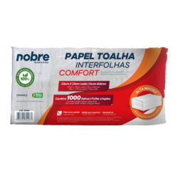 Papel Toalha Interfolhas Comfort - 20x23cm - c/1000fls - Nobre