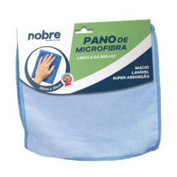 Pano de Microfibra – 30x30cm – Azul – c/ 2unid. – Nobre