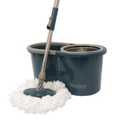 Mop Rotatório Inox  - c/ Cesto inox e 2 refis - 13 litros - Nobre