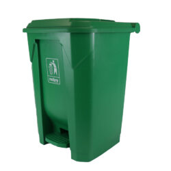 Lixeira plastica c/pedal 50l. verde - Nobre